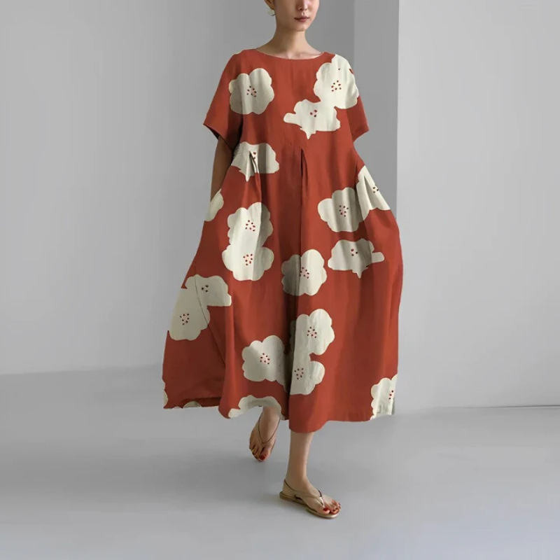 Karina | Sukienka Damska Maxi Boho W Kwiaty