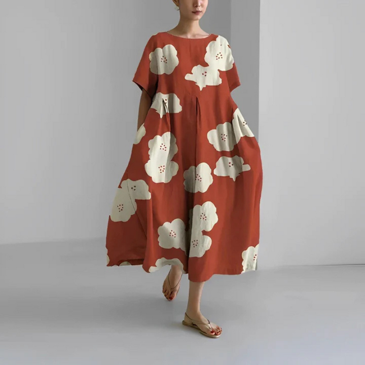 Karina | Sukienka Damska Maxi Boho W Kwiaty