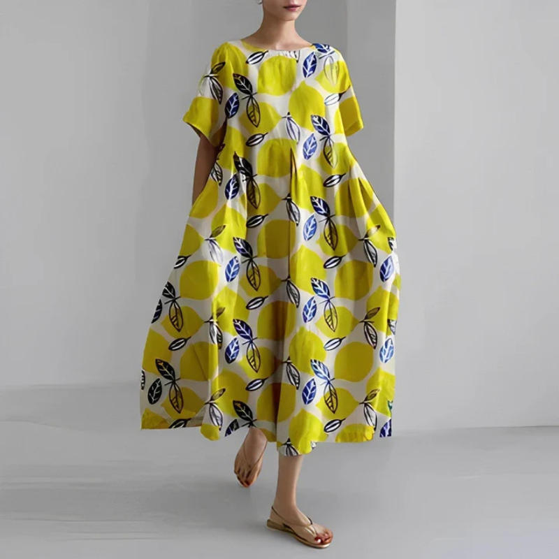 Karina | Sukienka Damska Maxi Boho W Kwiaty