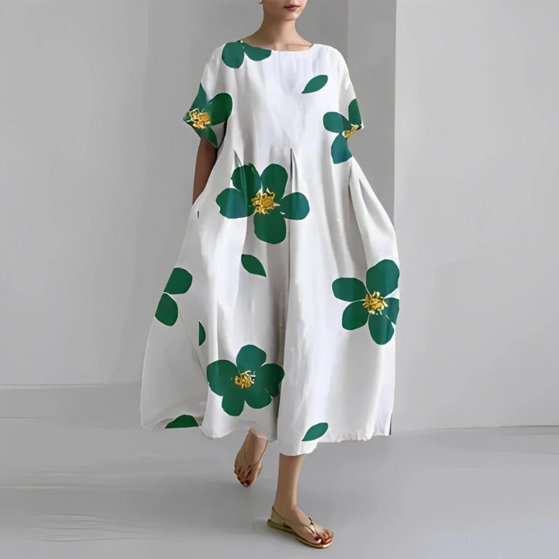 Karina | Sukienka Damska Maxi Boho W Kwiaty