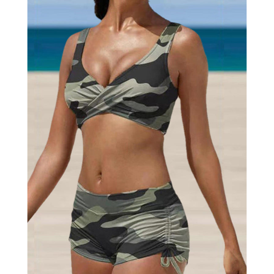 Roksana | Strój Kąpielowy Dwuczęściowy Bikini Z Nadrukiem