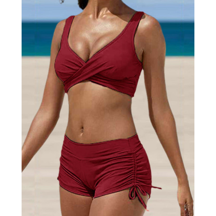 Roksana | Strój Kąpielowy Dwuczęściowy Bikini Z Nadrukiem
