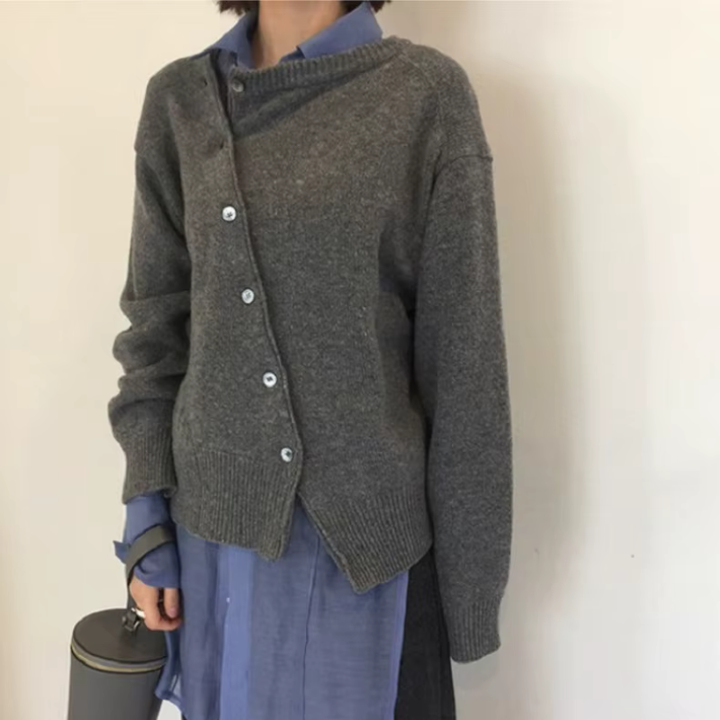 Katarzyna | Kardigan Damski Oversized Na Guziki