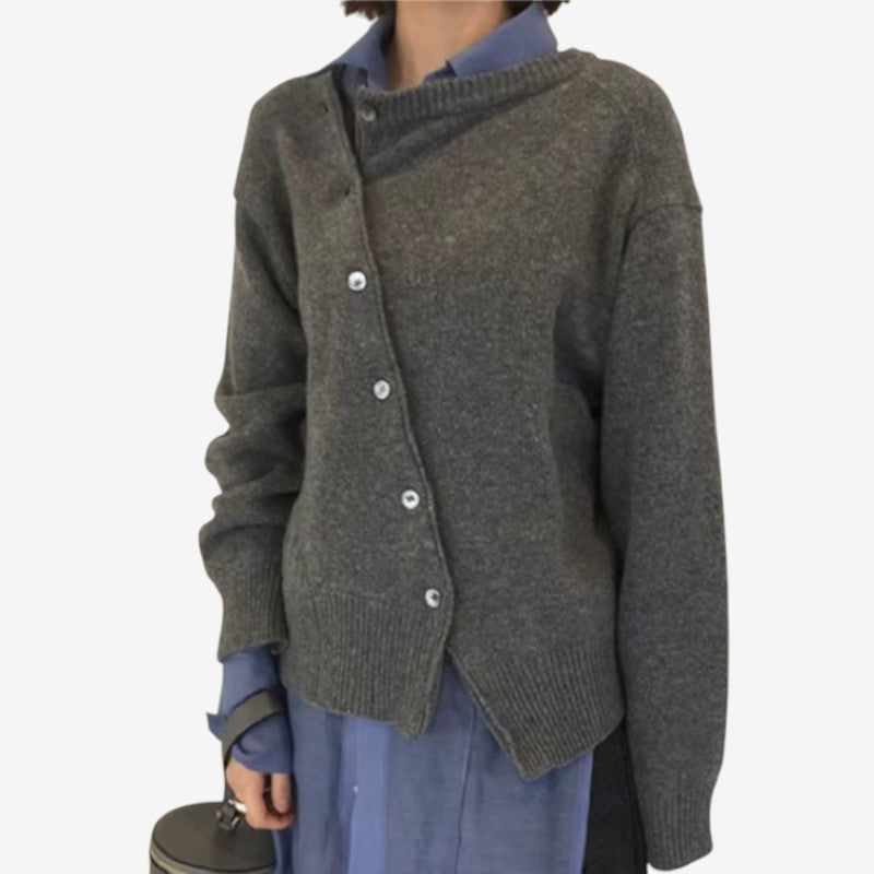 Katarzyna | Kardigan Damski Oversized Na Guziki