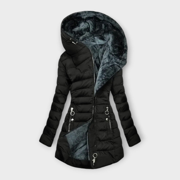 Katarzyna | Kurtka zimowa damska pikowana z kapturem