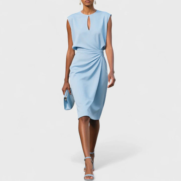 Magdalena | Sukienka Midi Kopertowa Elegancka