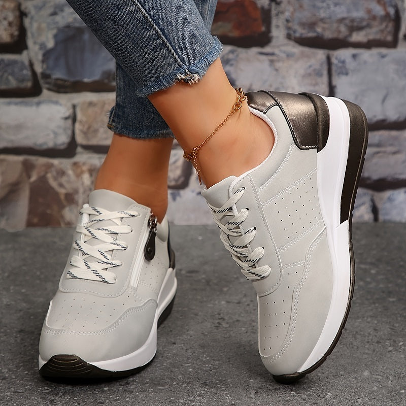 Matylda | Sneakersy Damskie Z Profilowaną Podeszwą