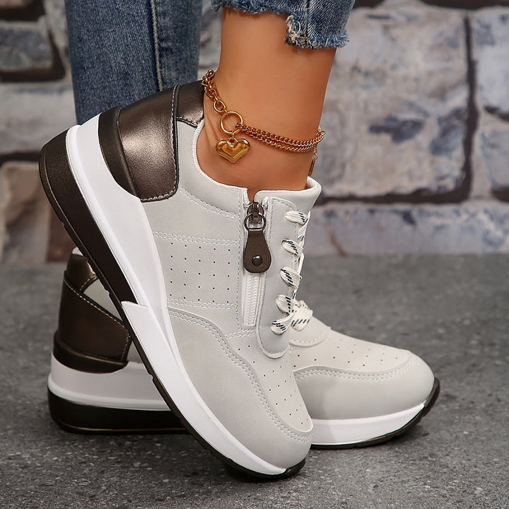 Matylda | Sneakersy Damskie Z Profilowaną Podeszwą