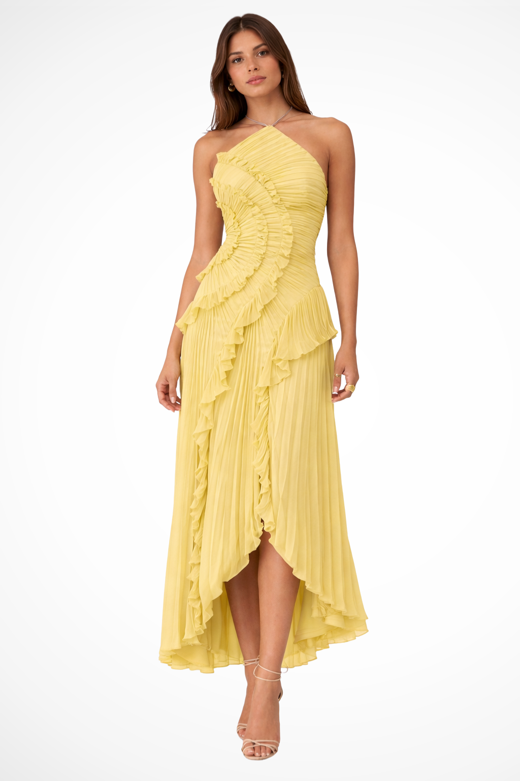 Weronika | Sukienka Damska Maxi Halter Odkryte Plecy