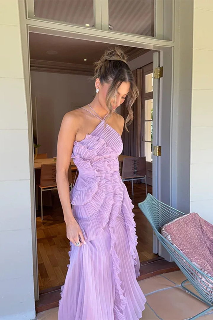 Weronika | Sukienka Damska Maxi Halter Odkryte Plecy
