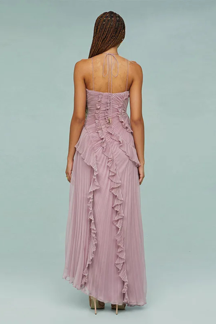 Weronika | Sukienka Damska Maxi Halter Odkryte Plecy