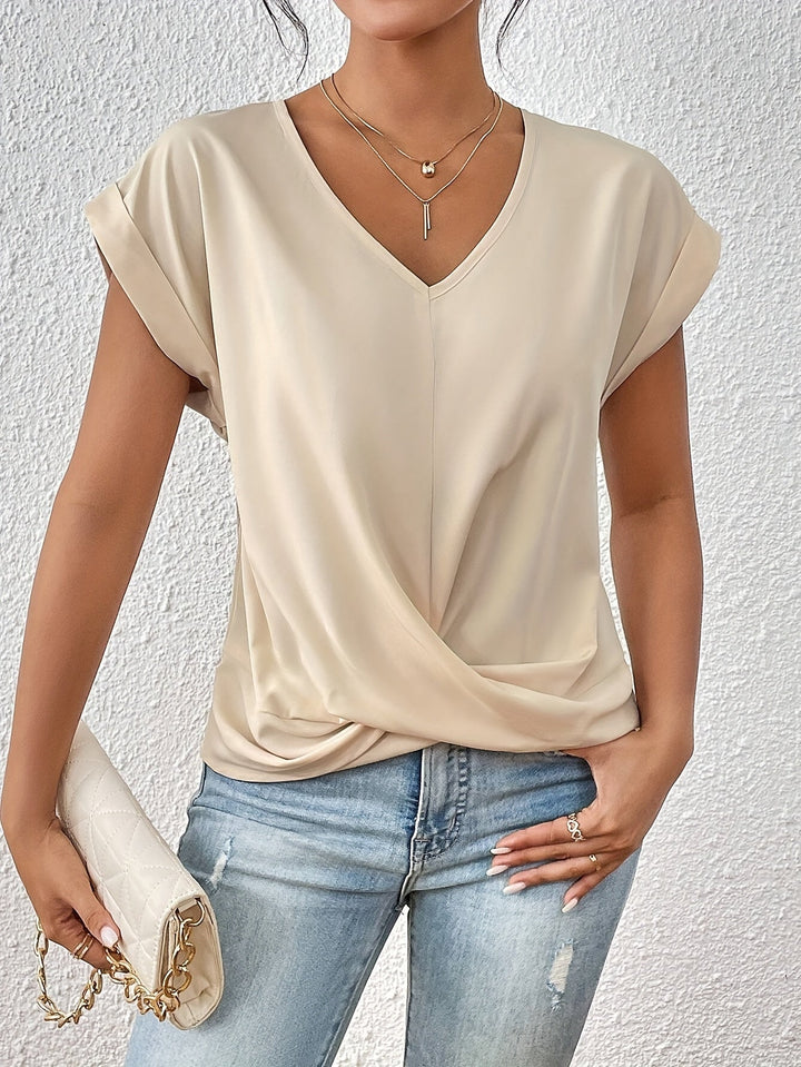 Karolina | T-Shirt Damski Z Dekoltem Serce