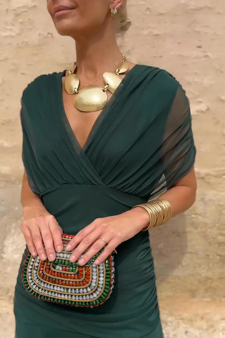 Weronika | Sukienka Maxi Damska V-Neck
