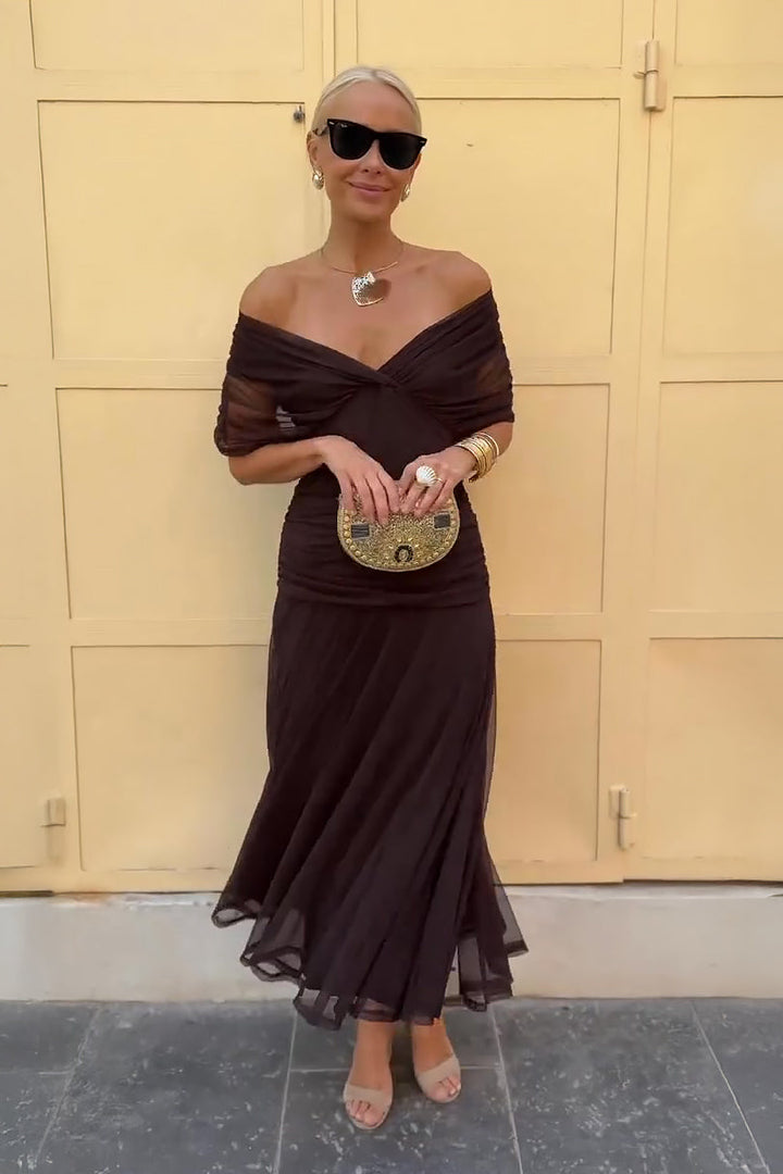 Weronika | Sukienka Maxi Damska V-Neck