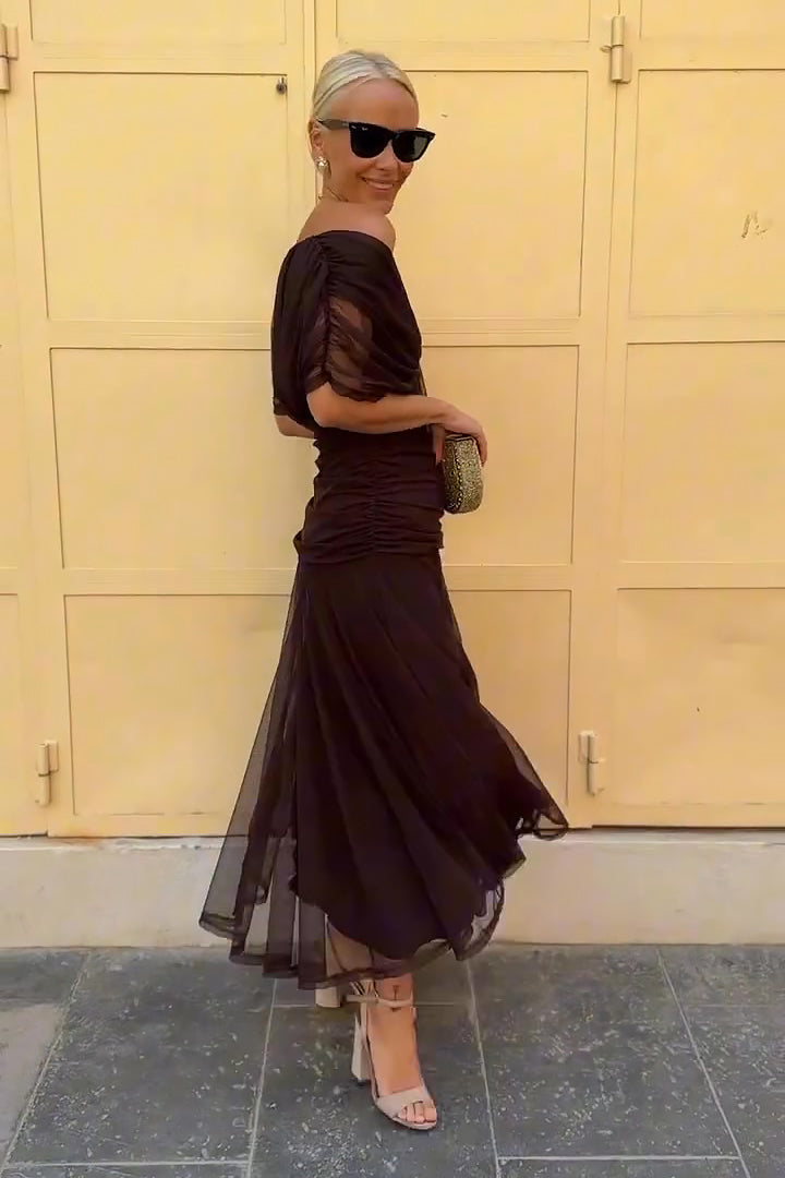 Weronika | Sukienka Maxi Damska V-Neck