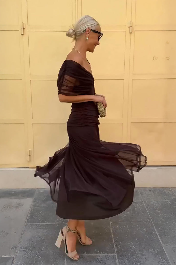 Weronika | Sukienka Maxi Damska V-Neck
