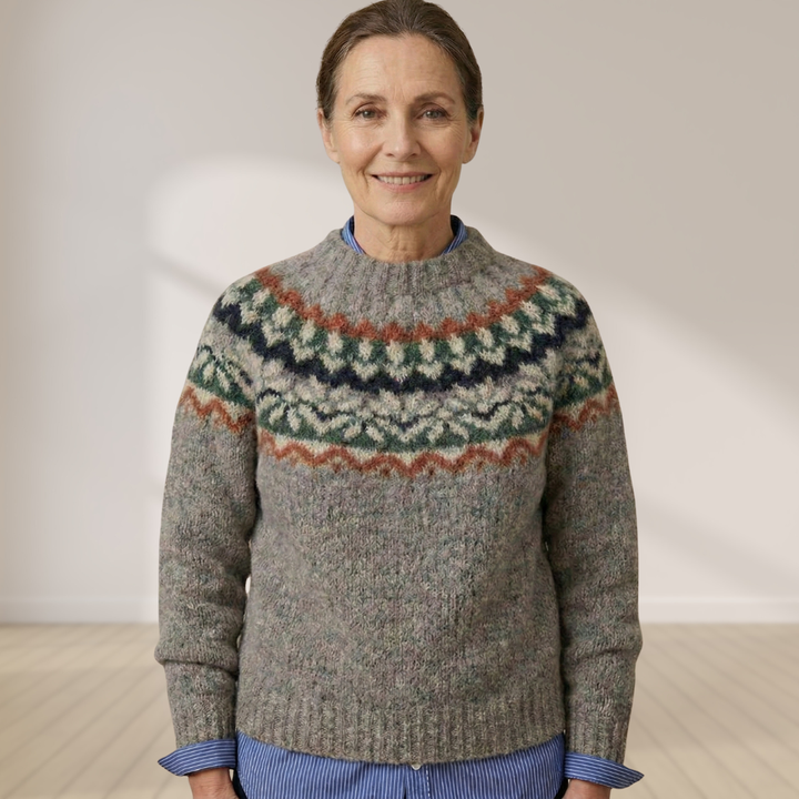 Karolina | Sweter Damski Z Nordyckim Wzorem