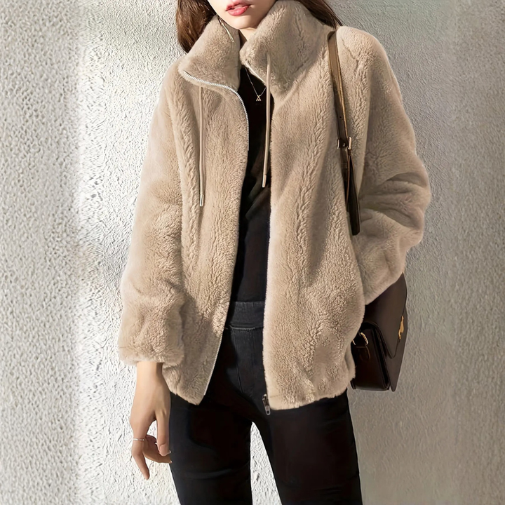 Ilona | Kurtka Damska Polarowa Ze Stójką