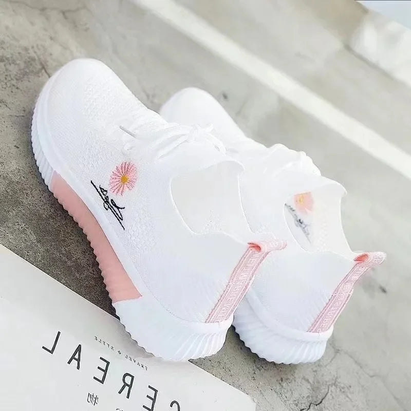 Monika | Sneakersy Damskie Ortopedyczne Z Siateczki Mesh Amortyzowane