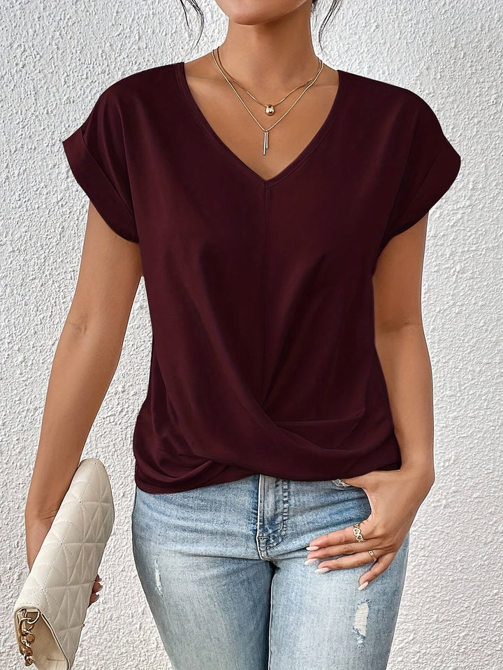 Karolina | T-Shirt Damski Z Dekoltem Serce