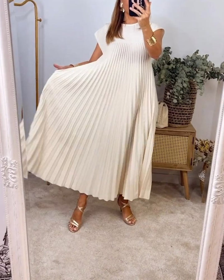 Aleksandra | Sukienka Damska Długa Bez Rękawów Casualowa Z Kieszeniami
