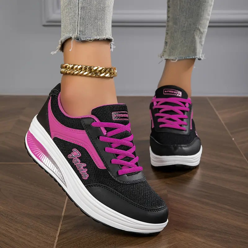 Monika | Sneakersy Damskie Ortopedyczne Flex Z Siateczki Antypoślizgowe