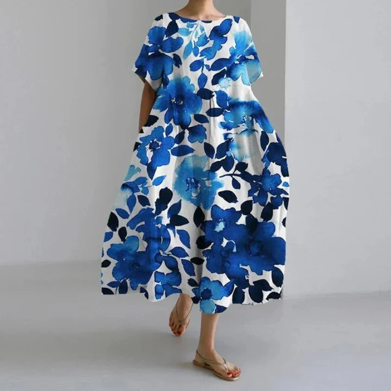 Karina | Sukienka Damska Maxi Boho W Kwiaty