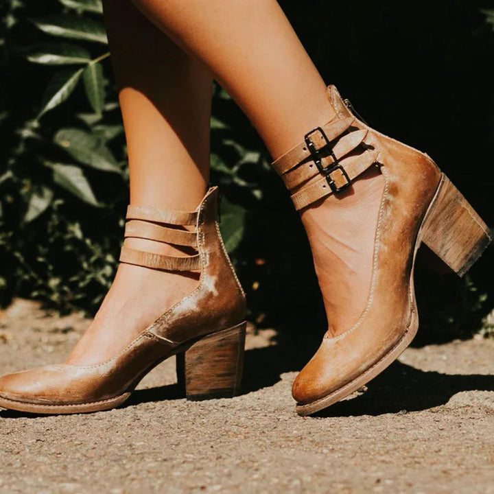 Paulina | Buty Damskie Na Obcasie Wiosenne Antypoślizgowe Eleganckie