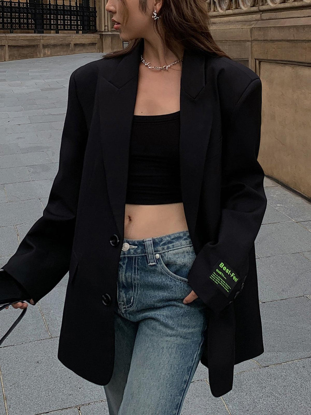 Marcelina | Żakiet damski oversize z klapami