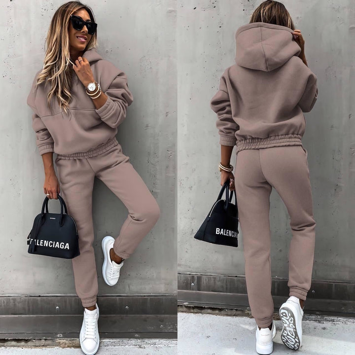 Kasia | Komplet Dresowy Damski Z Kapturem Casualowy Miejski