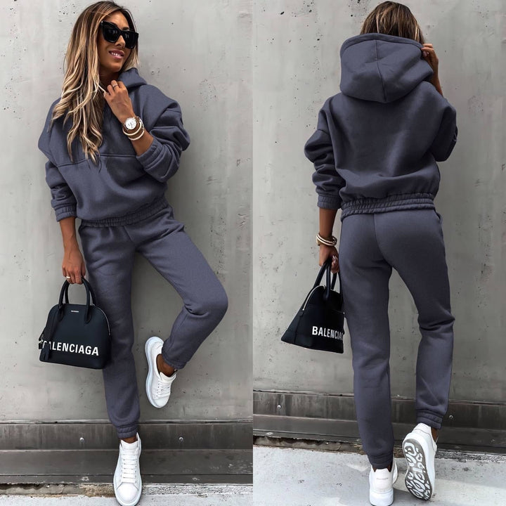 Aneta | Komplet Dresowy Damski Z Kapturem