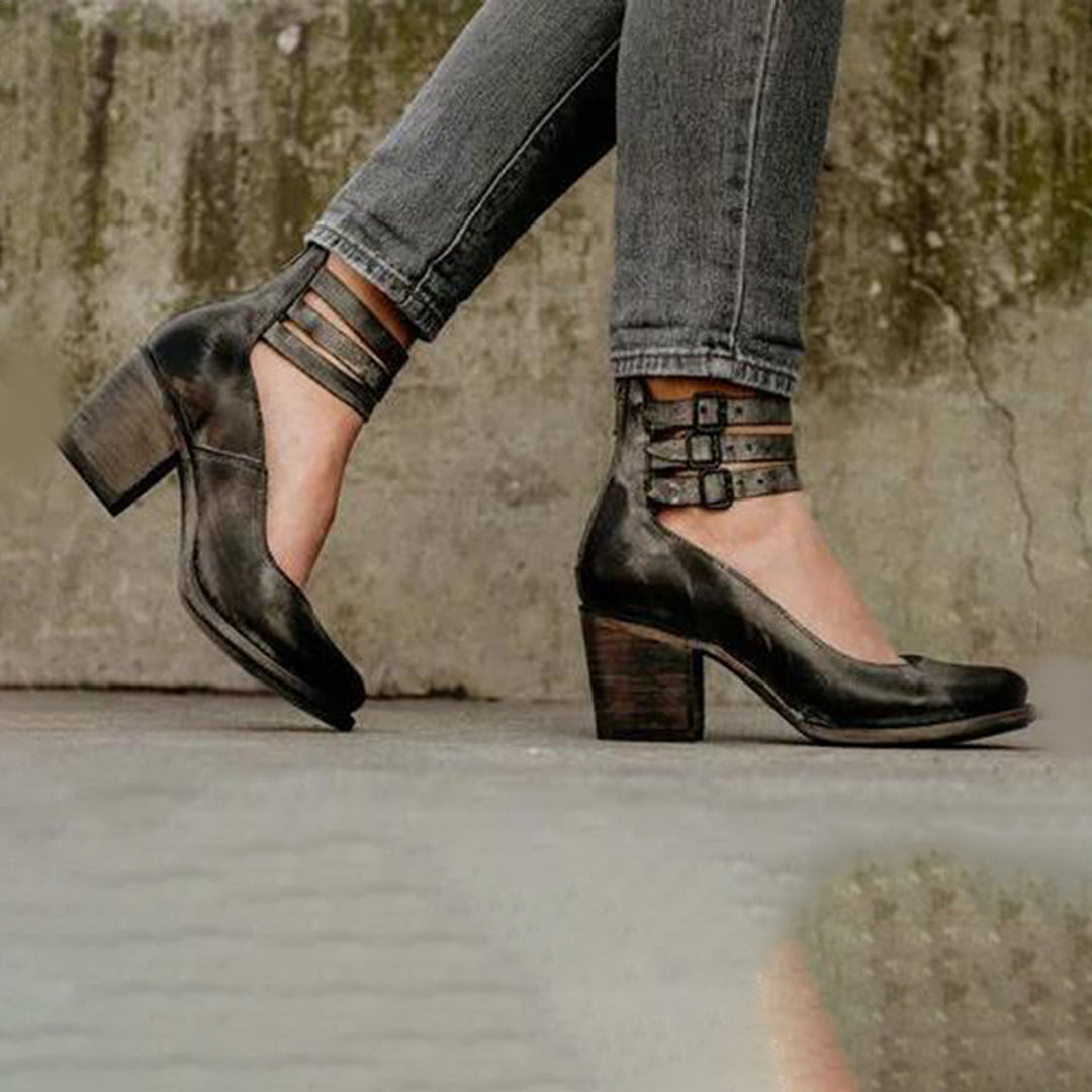 Paulina | Buty Damskie Na Obcasie Wiosenne Antypoślizgowe Eleganckie