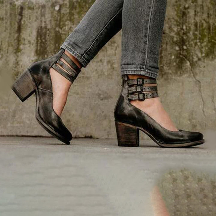 Paulina | Buty Damskie Na Obcasie Wiosenne Antypoślizgowe Eleganckie
