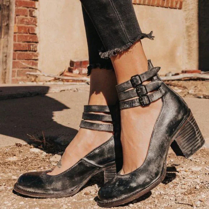 Paulina | Buty Damskie Na Obcasie Wiosenne Antypoślizgowe Eleganckie
