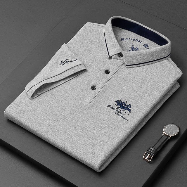 Tomasz | Koszulka Polo Męska Z Mieszanki Elegancka Nowoczesna