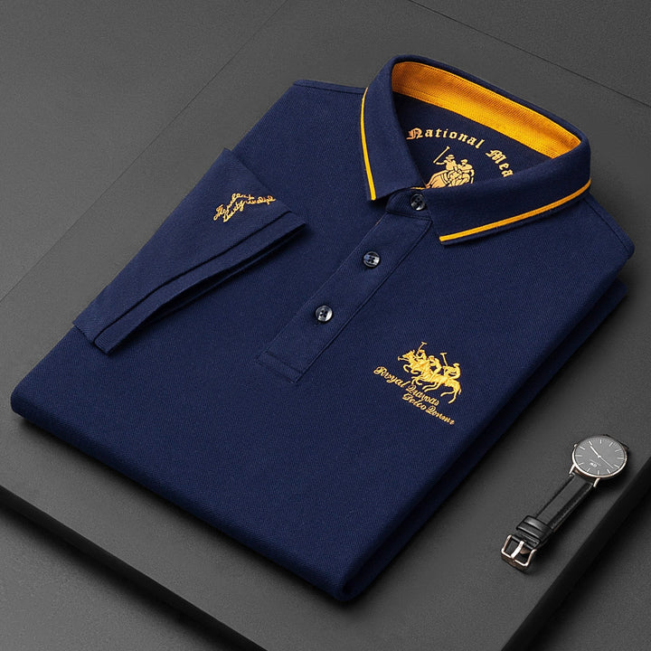 Tomasz | Koszulka Polo Męska Z Mieszanki Elegancka Nowoczesna
