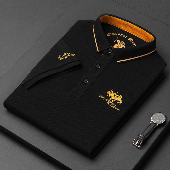 Tomasz | Koszulka Polo Męska Z Mieszanki Elegancka Nowoczesna