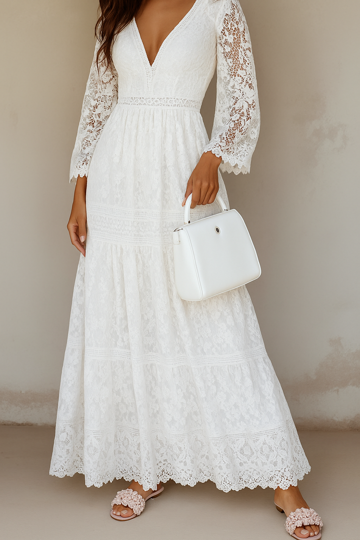 Róża | Sukienka Maxi Boho Kwiatowa