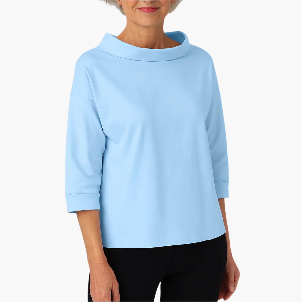 Marta | Bluzka Damska Ze Stójką Elegancka Casualowa