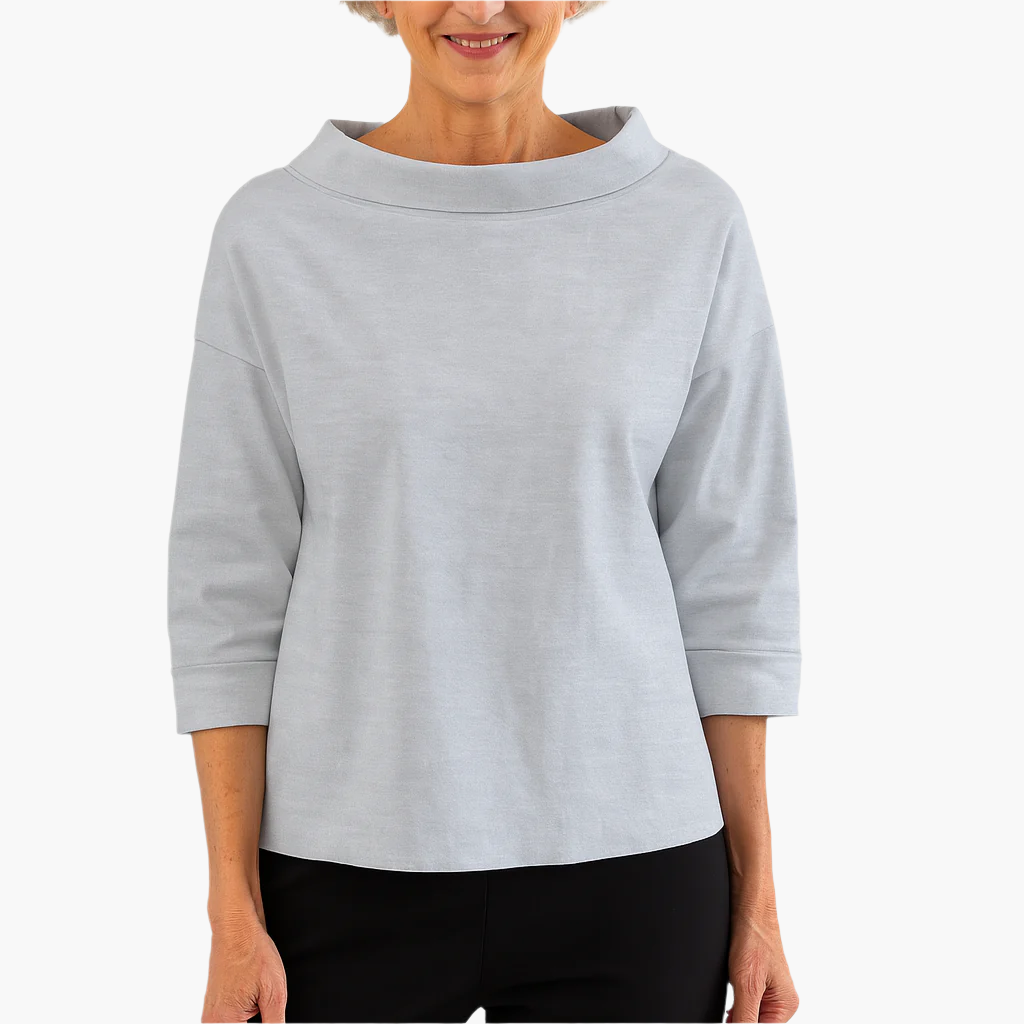 Marta | Bluzka Damska Ze Stójką Elegancka Casualowa