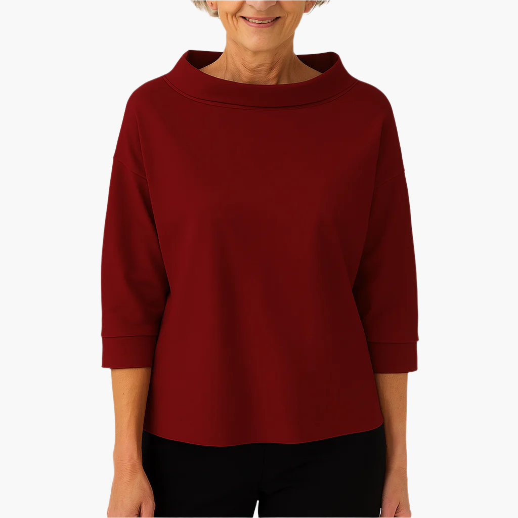 Marta | Bluzka Damska Ze Stójką Elegancka Casualowa