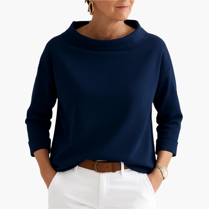 Marta | Bluzka Damska Ze Stójką Elegancka Casualowa