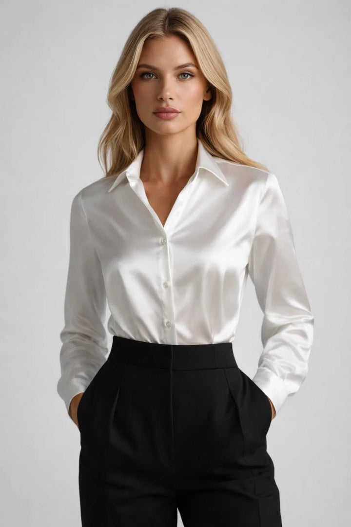 Lorienne | Elegancki Damski Top Z Długim Rękawem