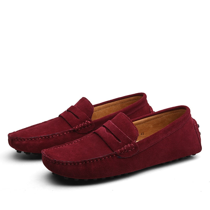 Bartosz | Mokasyny Męskie Zamszowe Casual