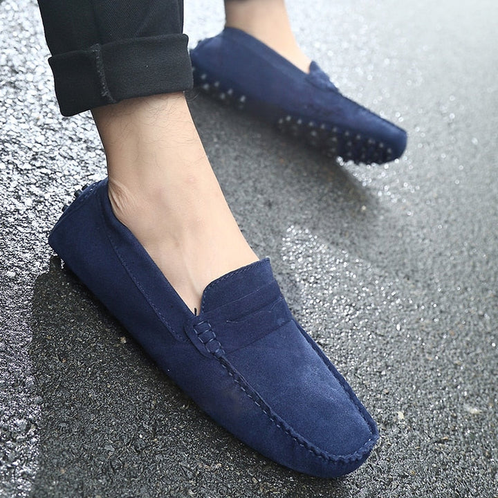 Bartosz | Mokasyny Męskie Zamszowe Casual