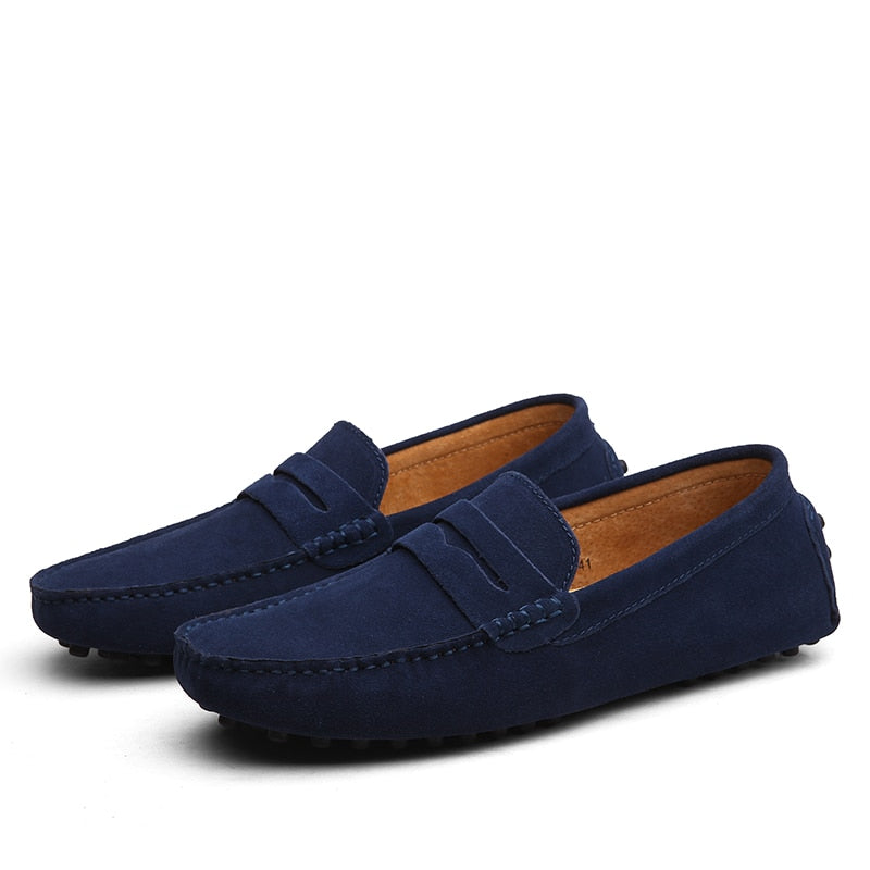 Bartosz | Mokasyny Męskie Zamszowe Casual