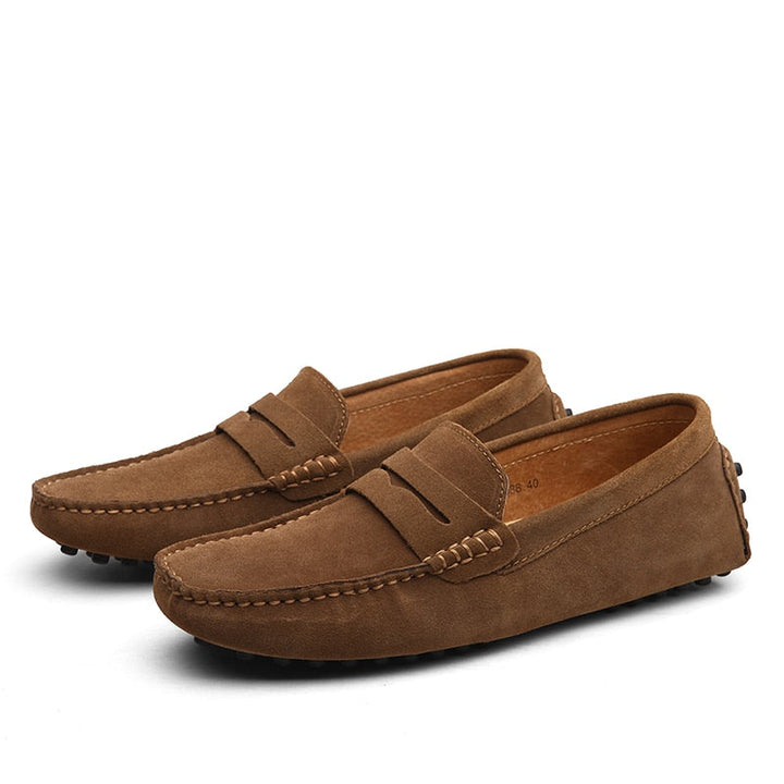 Bartosz | Mokasyny Męskie Zamszowe Casual