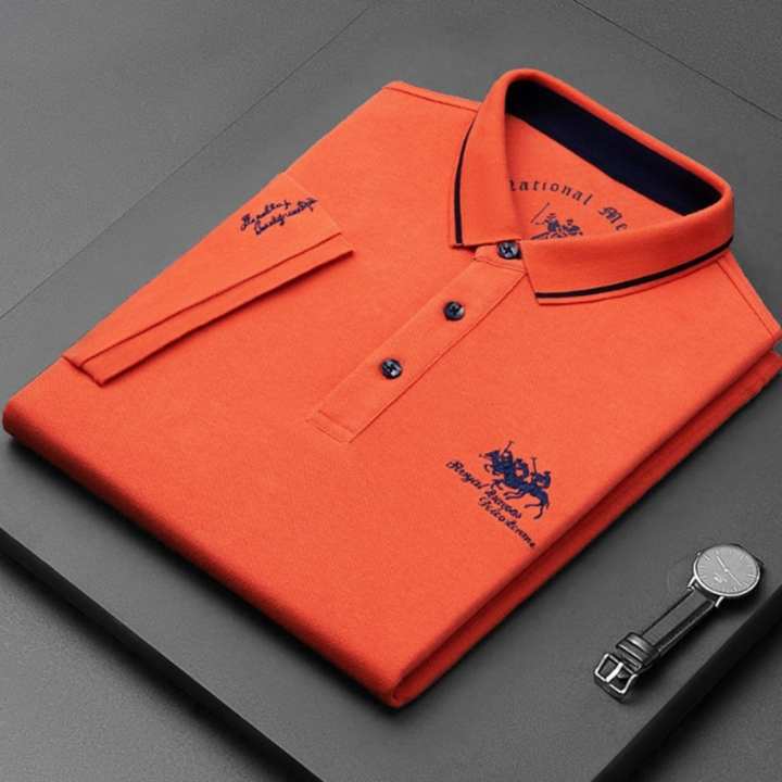 Tomasz | Koszulka Polo Męska Z Mieszanki Elegancka Nowoczesna