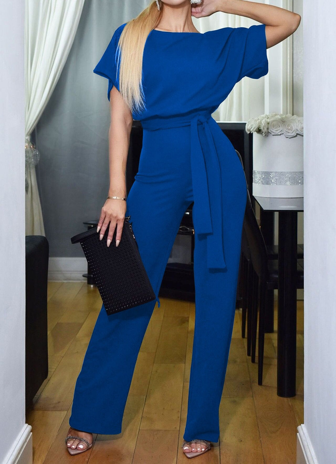Monika | Kombinezon Damski Elegancki Wysoki Stan Casualowy Wszechstronny