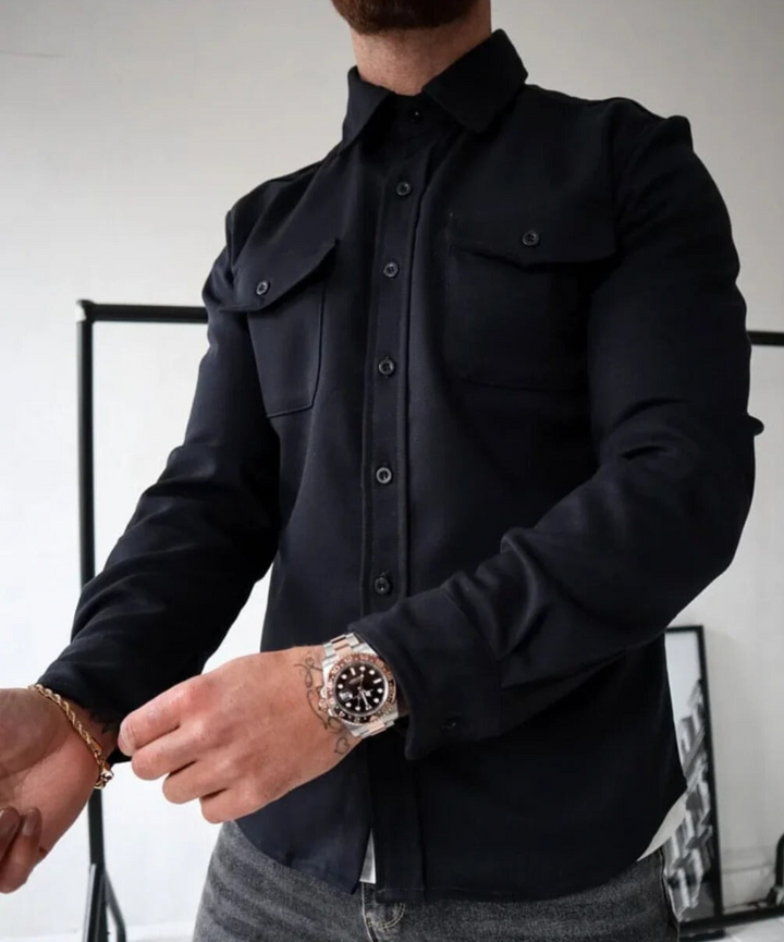 Piotr | Koszula męska overshirt o kroju kurtki